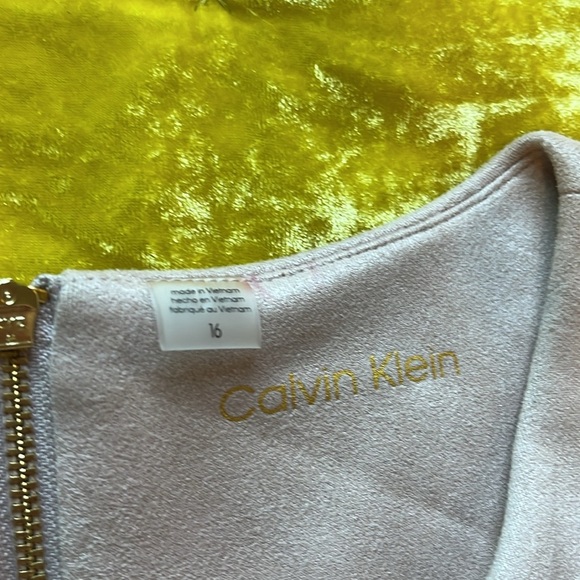 Calvin Klein Suede Like Blush Pink Dress with Sleeves NWOT - Picture 12 of 17